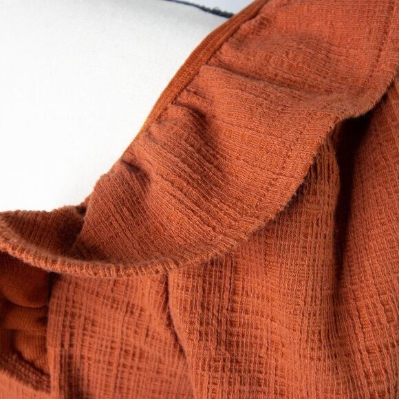 Madewell Crosshatch Ruffled Top - Picture 11 of 16